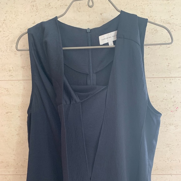 Veronika Maine Black Tie Blouse - Picture 5 of 8